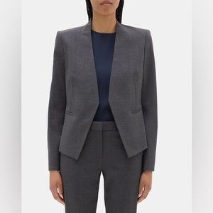 Theory Open Blazer In Sevona Stretch Wool